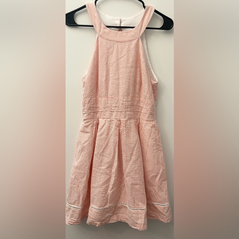 Teeze Me Pink Striped Casual Dress